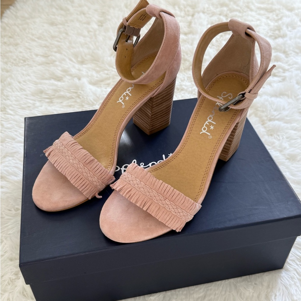 Splendid Blush Pink Block Heel Sandals